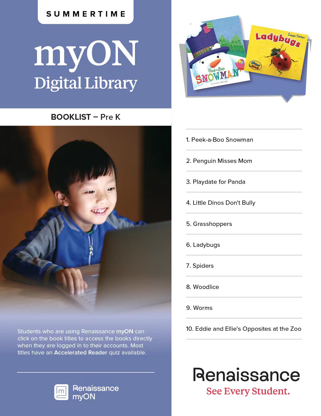 myON线上图书馆Pre K到Grade 12各年级推荐书单TOP 10